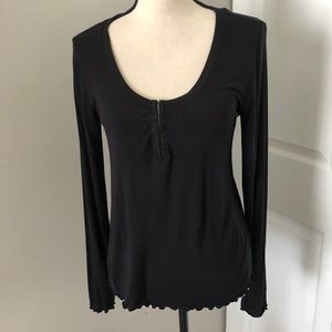 ❤️3X20 SO RELAXED BLACK LONG SLEEVES LADY TOP | S